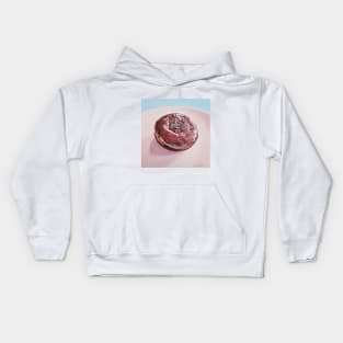 Chocolate Swirl Donut Painting Kids Hoodie